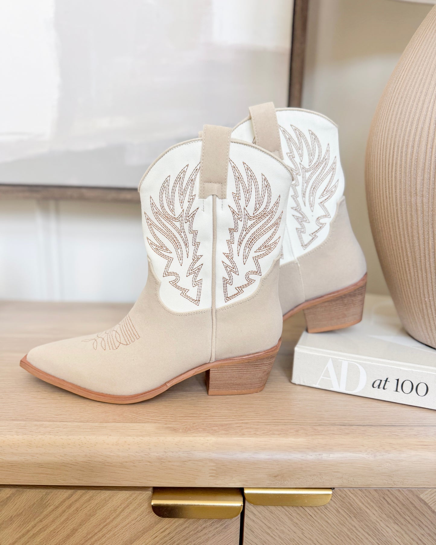 Claire Beige Booties