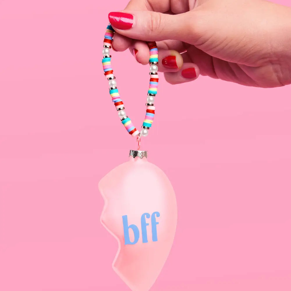 BFF 2 Piece Split Heart Ornament