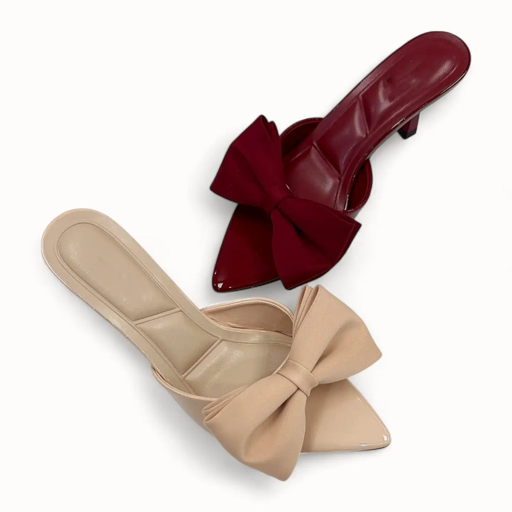 Lyra Sleek Bow Kitten Heel