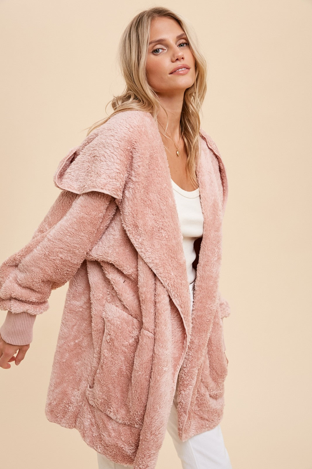 Keeping Cozy Plush Hooded Cardigan- 3 Colors