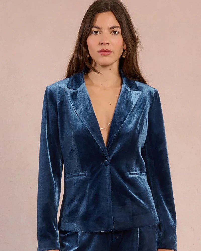 
                      
                        Constance Velvet Blazer
                      
                    