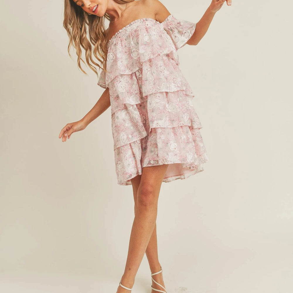 Tea Party Floral Tiered Dress