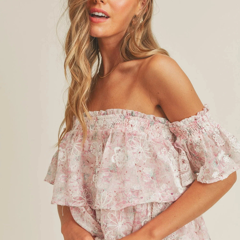 Tea Party Floral Tiered Dress