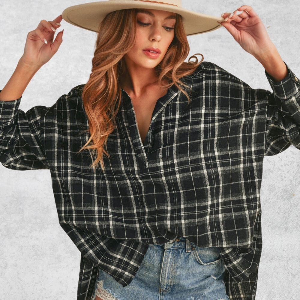 
                      
                        Casual Times Plaid Shirt
                      
                    