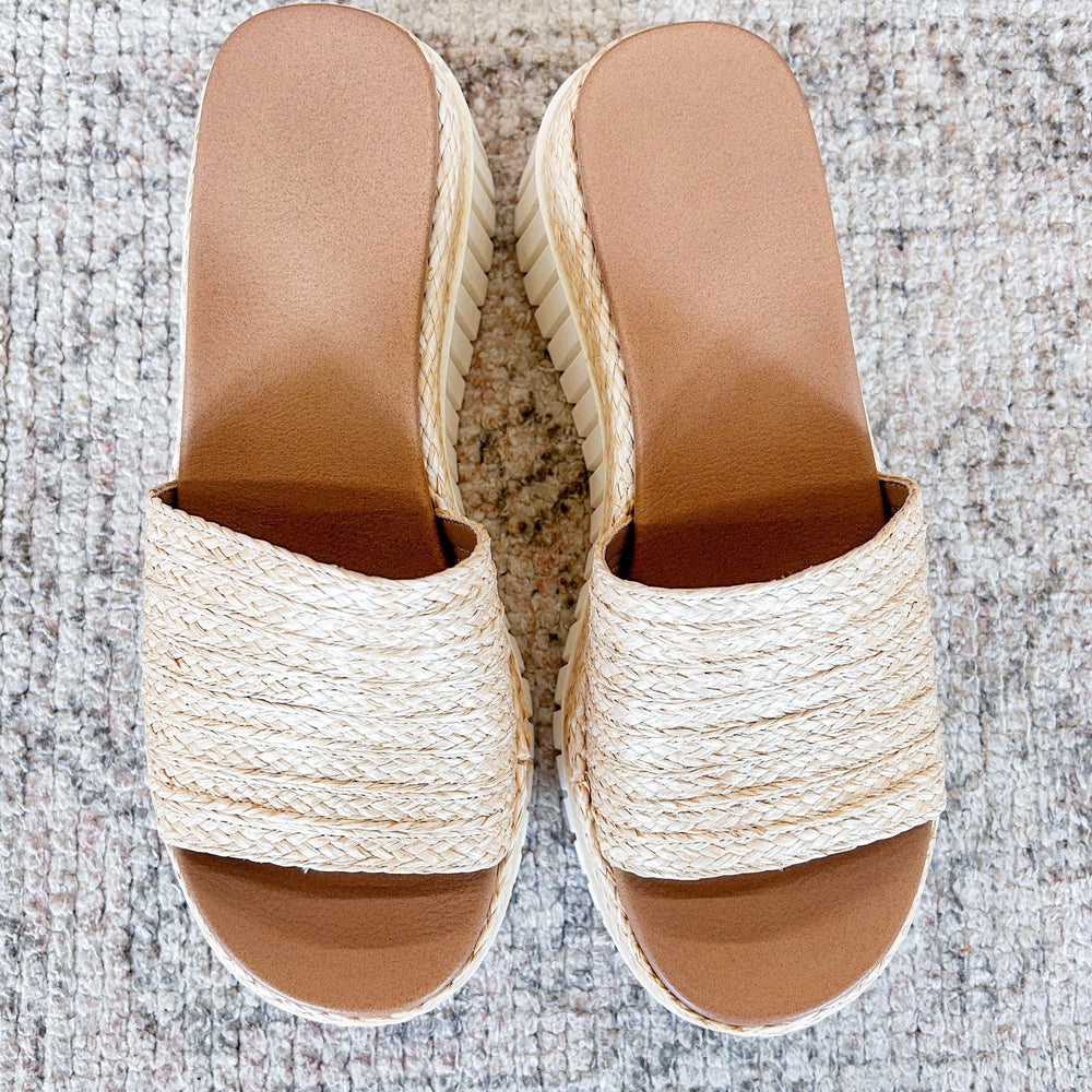 
                      
                        Yancey Woven Wedge Sandal
                      
                    
