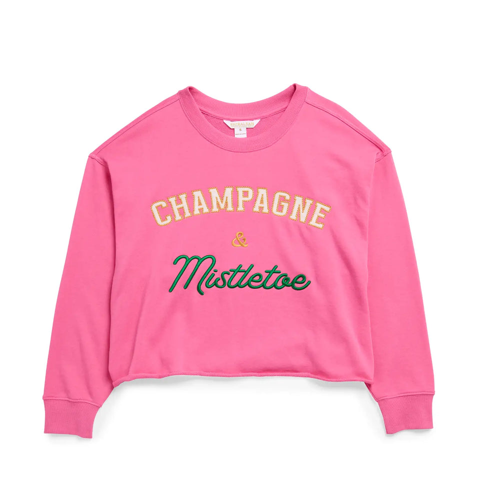 Champagne & Mistletoe Sweatshirt