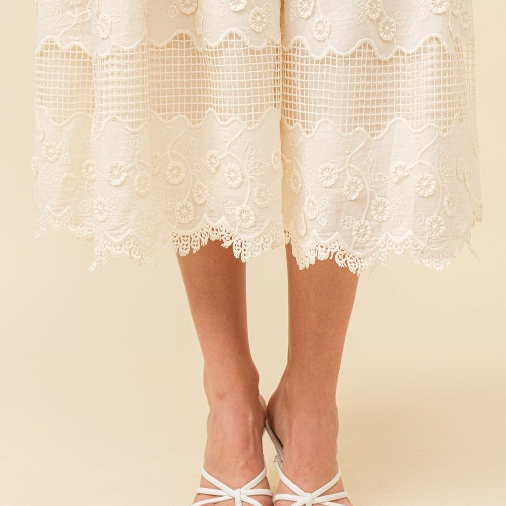 
                      
                        Whimsical Dreams Lace Tiered Midi
                      
                    