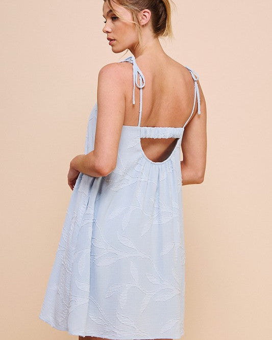Warm Breeze Jacquard Cami Dress