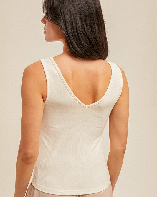 
                      
                        Silvia Lace Ribbed Tank Top - 2 COLORS
                      
                    