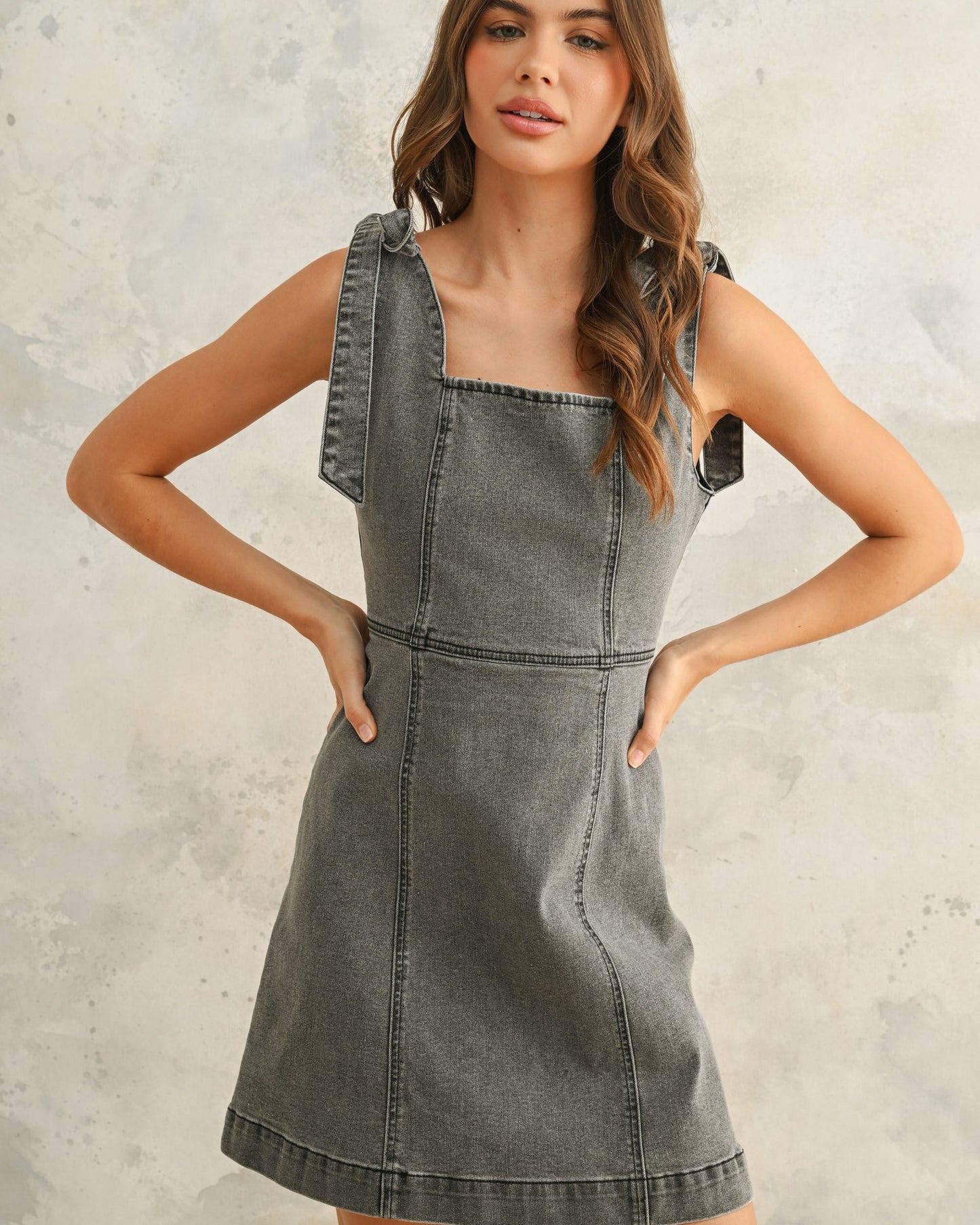 Vienna Denim Tie Dress