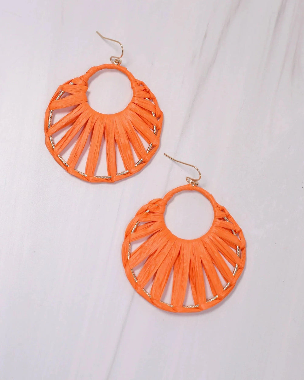 Raffia Woven Earrings