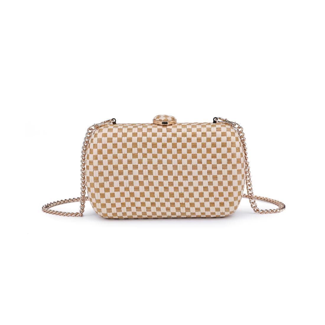 Roxie Straw Clutch/ With Chain