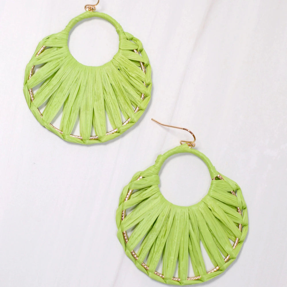 
                      
                        Raffia Woven Earrings
                      
                    