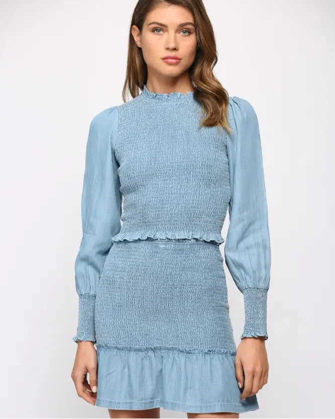 Morgan Tencel Smocked Top