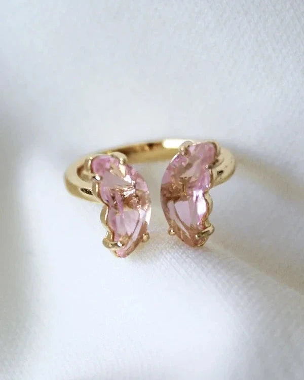 Bliss Blush Butterfly Ring