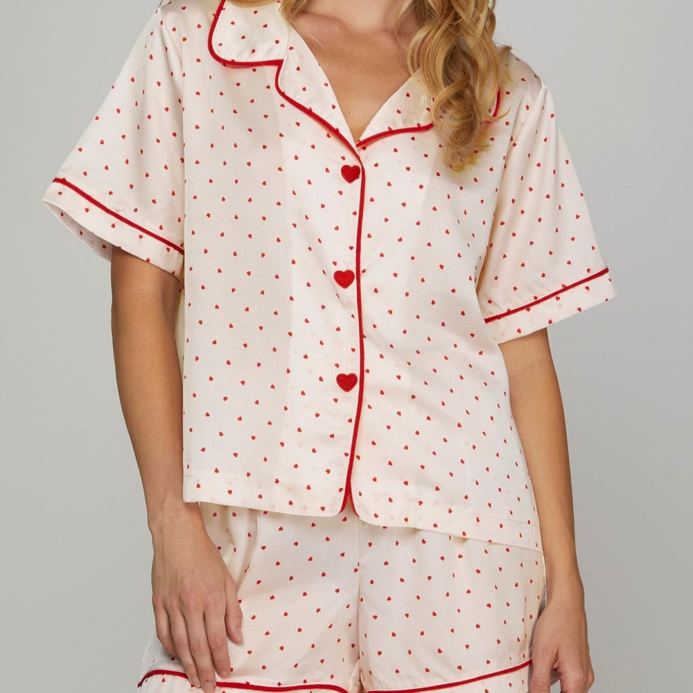 
                      
                        Heart Print Pajama Set
                      
                    