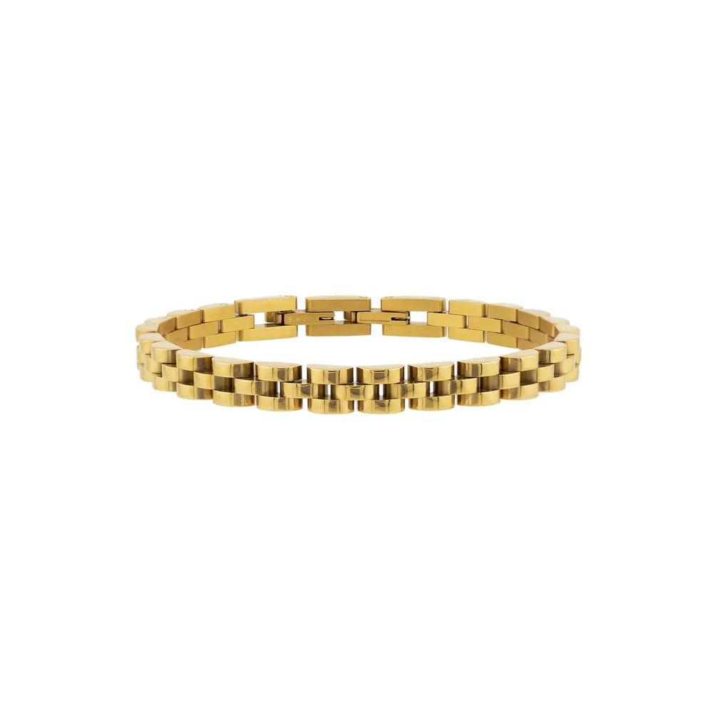 Dainty Watch Band Bracelet- Gold