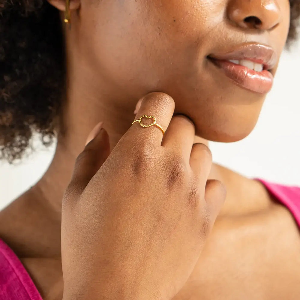 
                      
                        Adjustable Heart Ring
                      
                    