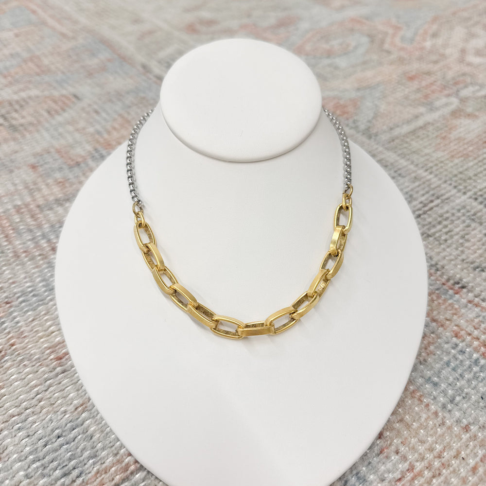 Charleigh Two Tone Chain Necklace
