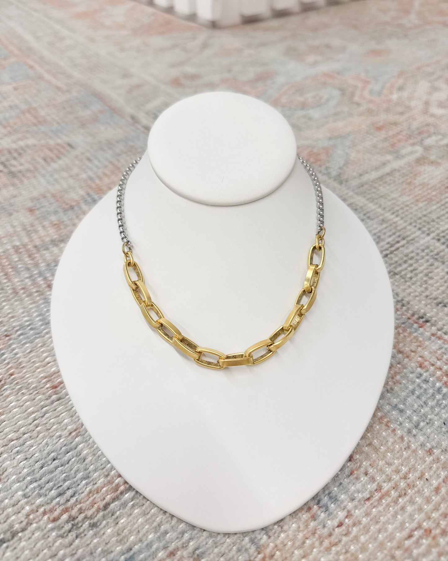 Charleigh Two Tone Chain Necklace