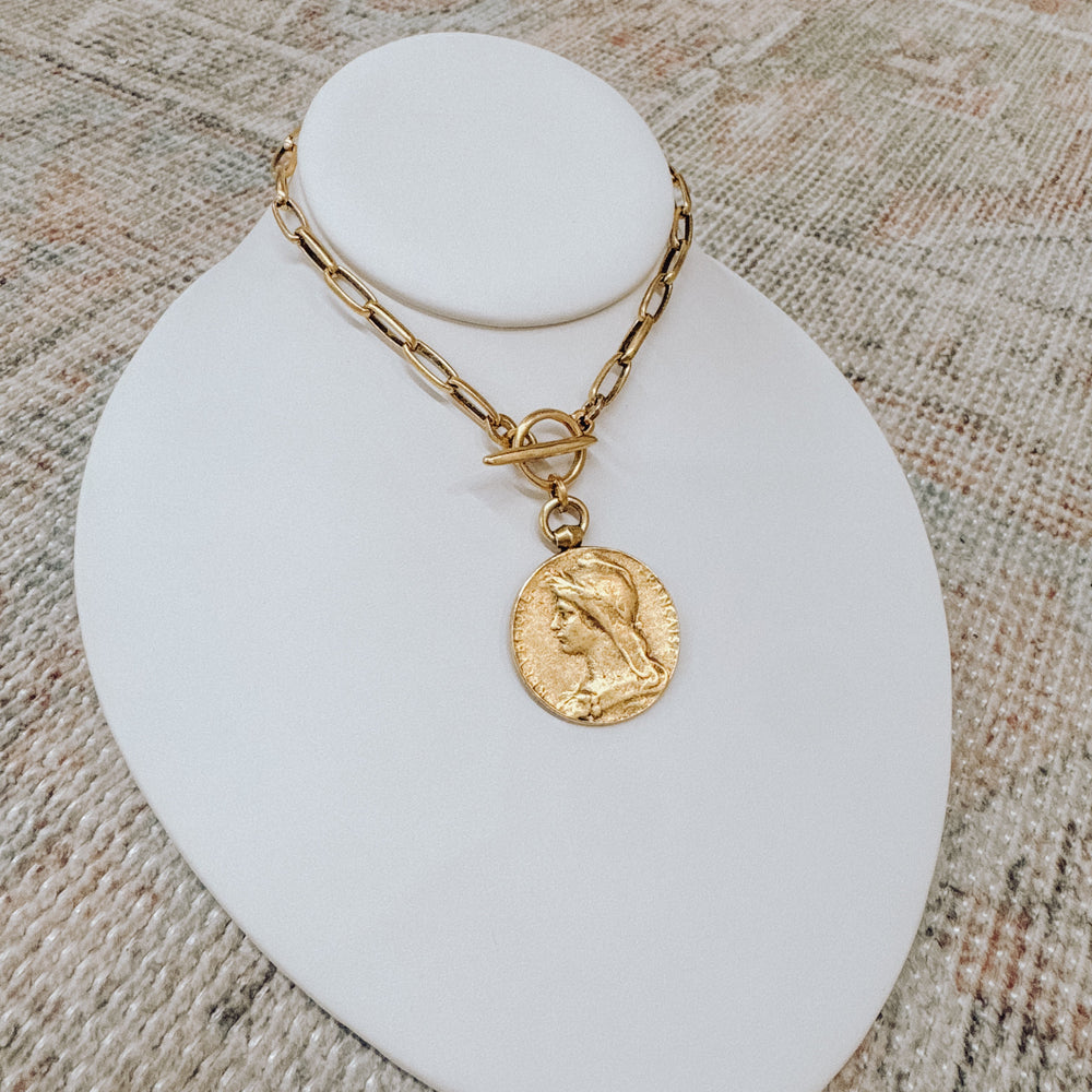 Charlotte Coin Pendant Necklace