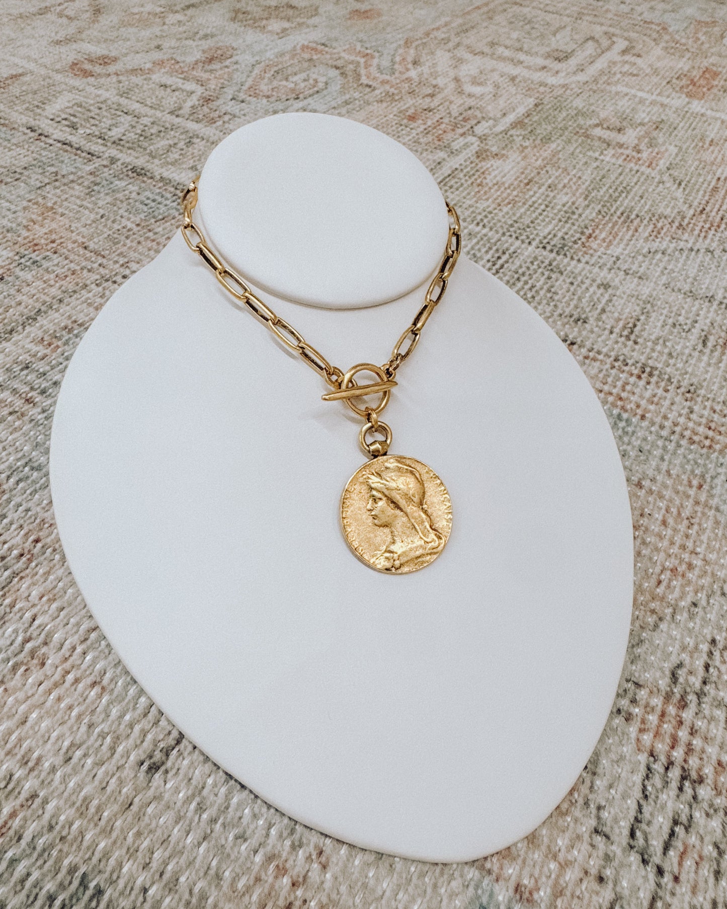 Charlotte Coin Pendant Necklace