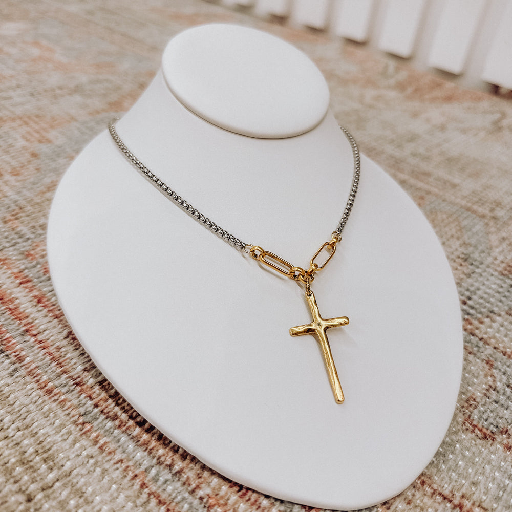 Walk By Faith Cross Necklace
