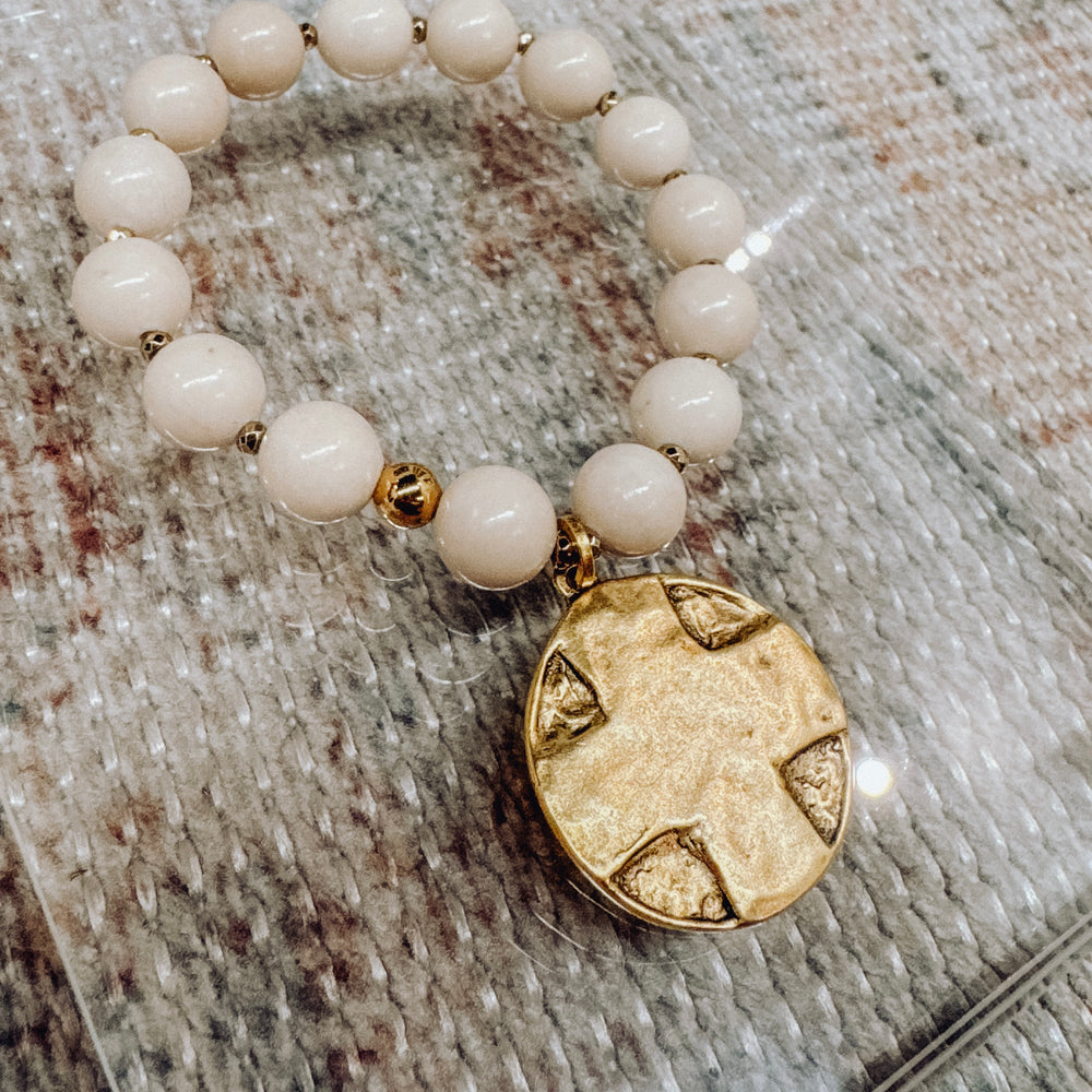 
                      
                        Stretchy Beaded Bracelets w/ Charm
                      
                    