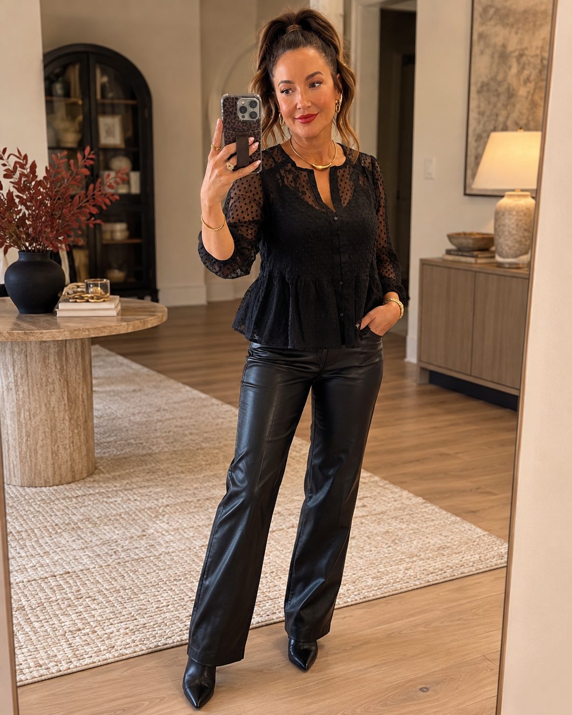 Izzie V-Neck Lace Blouse