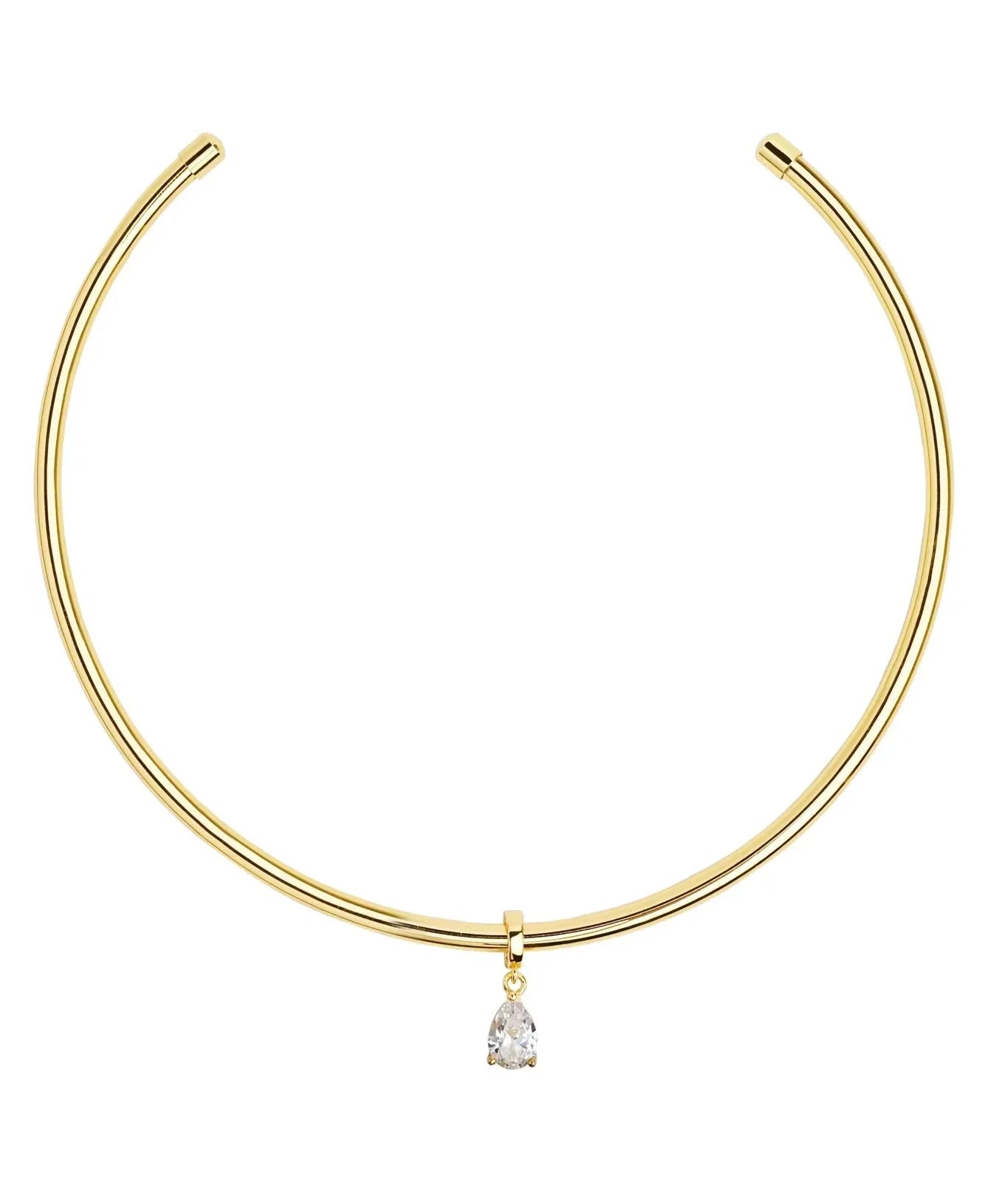 Pear Cut Necklace Cuff