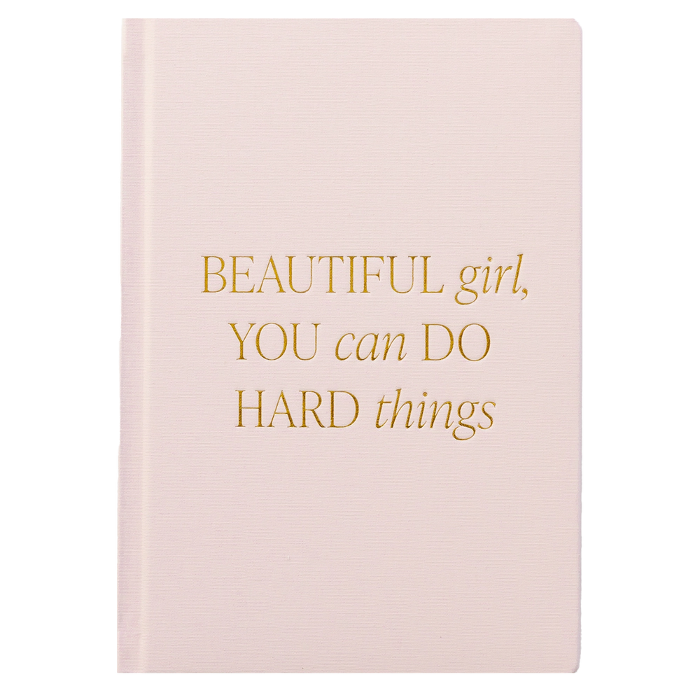 Beautiful Girl You Can Do Hard Things Notebook