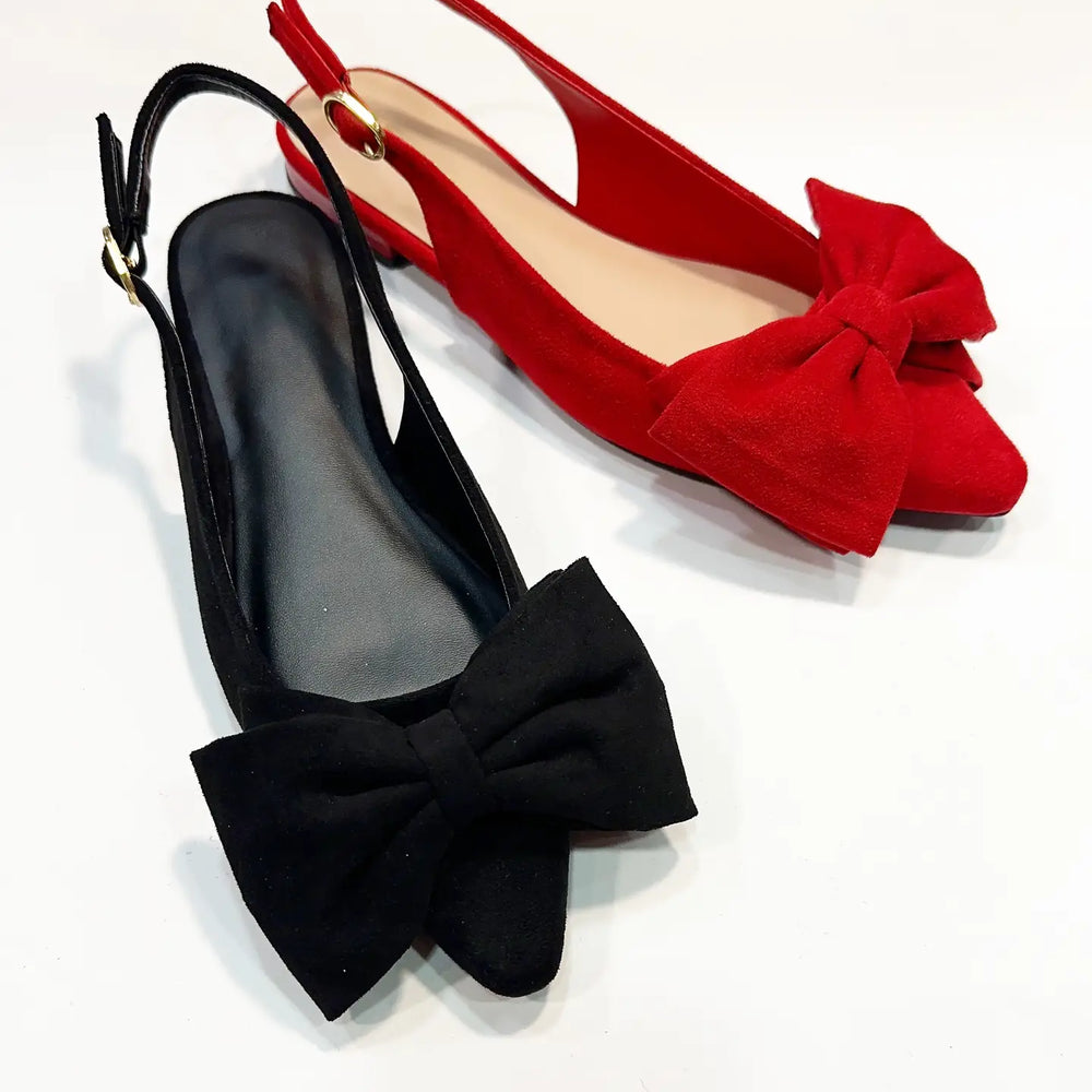 Vivian Bow Slingback Flats