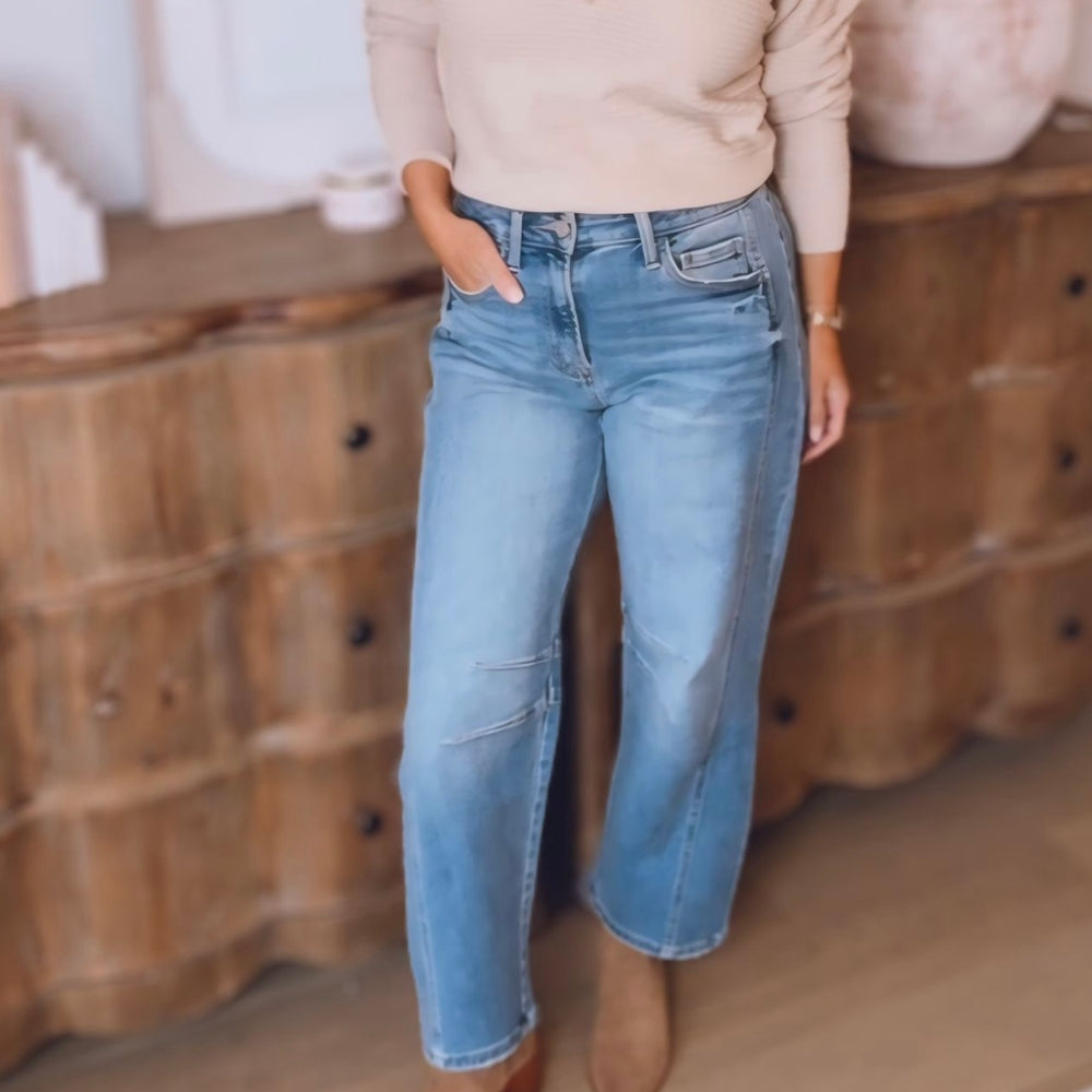 Kate High Rise Barrel Jeans