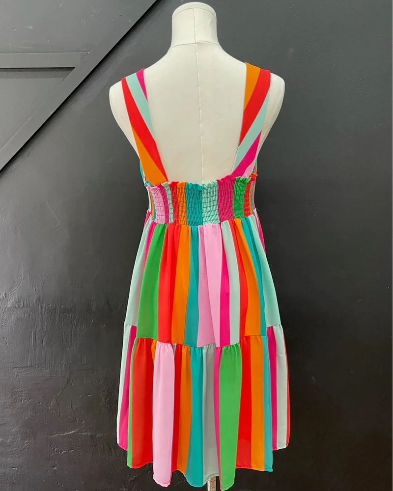 
                      
                        Brighter Than Sunshine Striped Tiered Dress
                      
                    