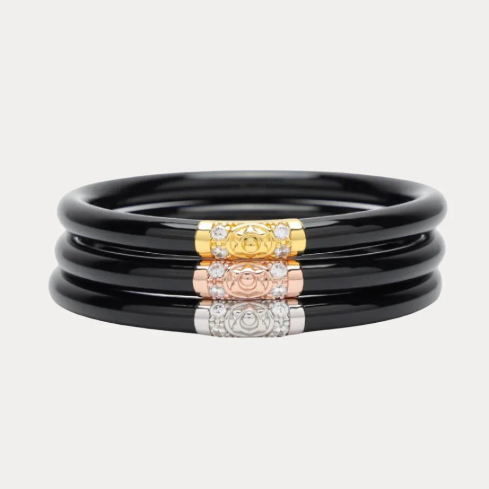 BuDhaGirl All Weather Three Kings Bangles- Set of 3