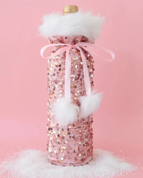 Holiday Sequin Wine Bags