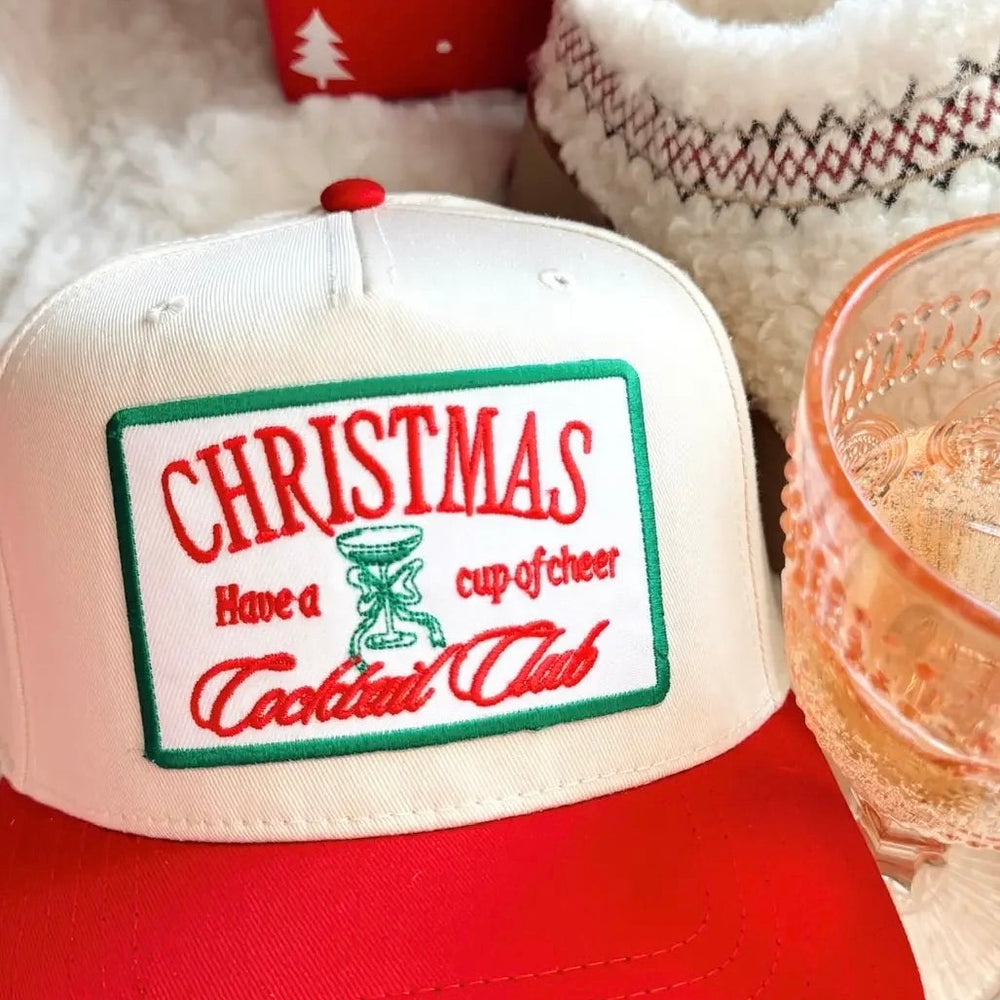 Christmas Cocktail Club Snapback Hat