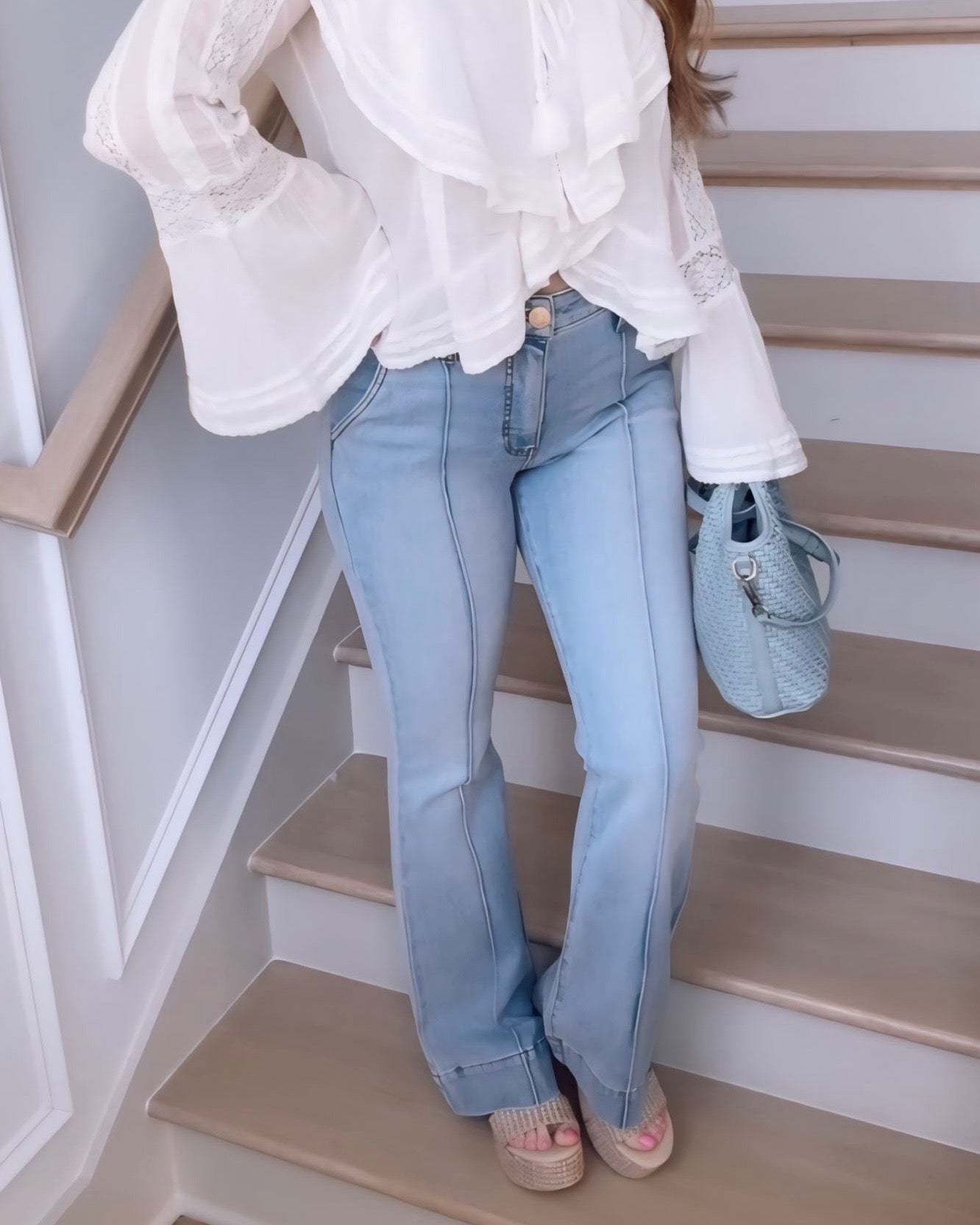 KUT- Ana High Rise Front Seam Flare