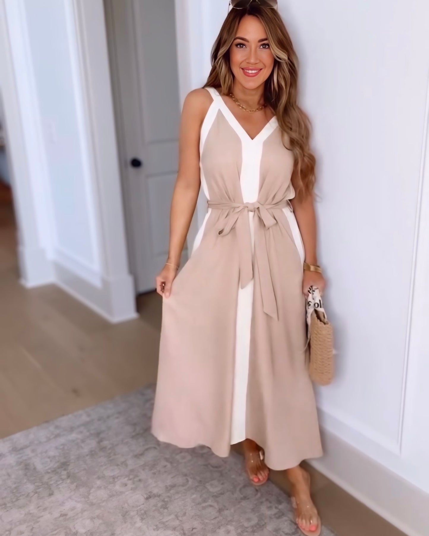 Second Thoughts Color Block Maxi Dress