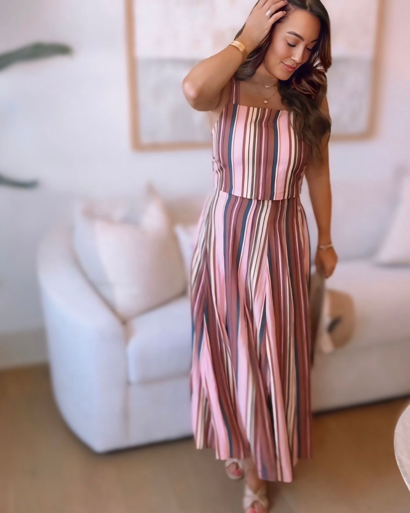 Lola Striped Skirt Set