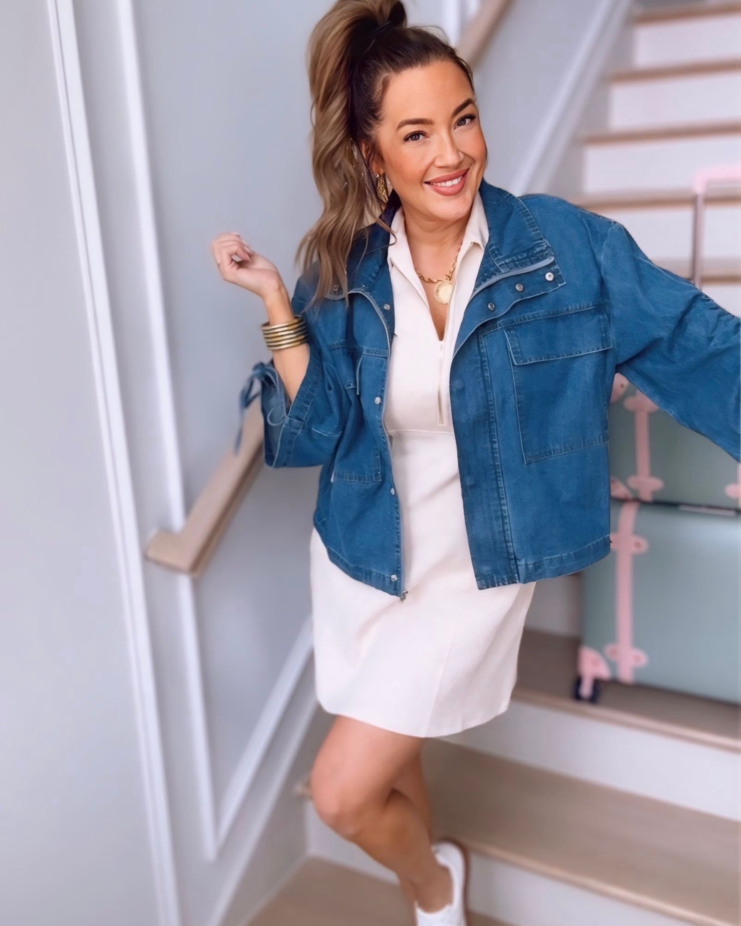 Teagan Modal Quarter Zip Dress