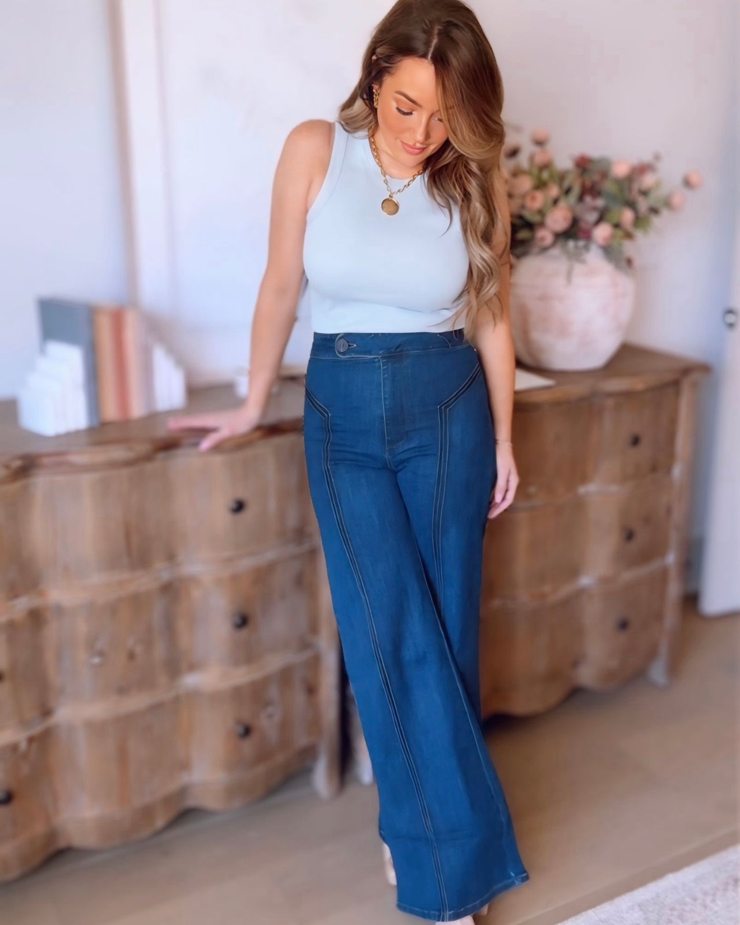 Jackie High Waisted Wide Leg Jeans