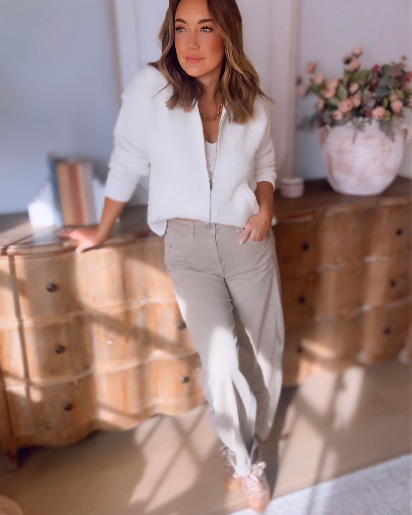 Colbie Zip-Up Sweater Jacket