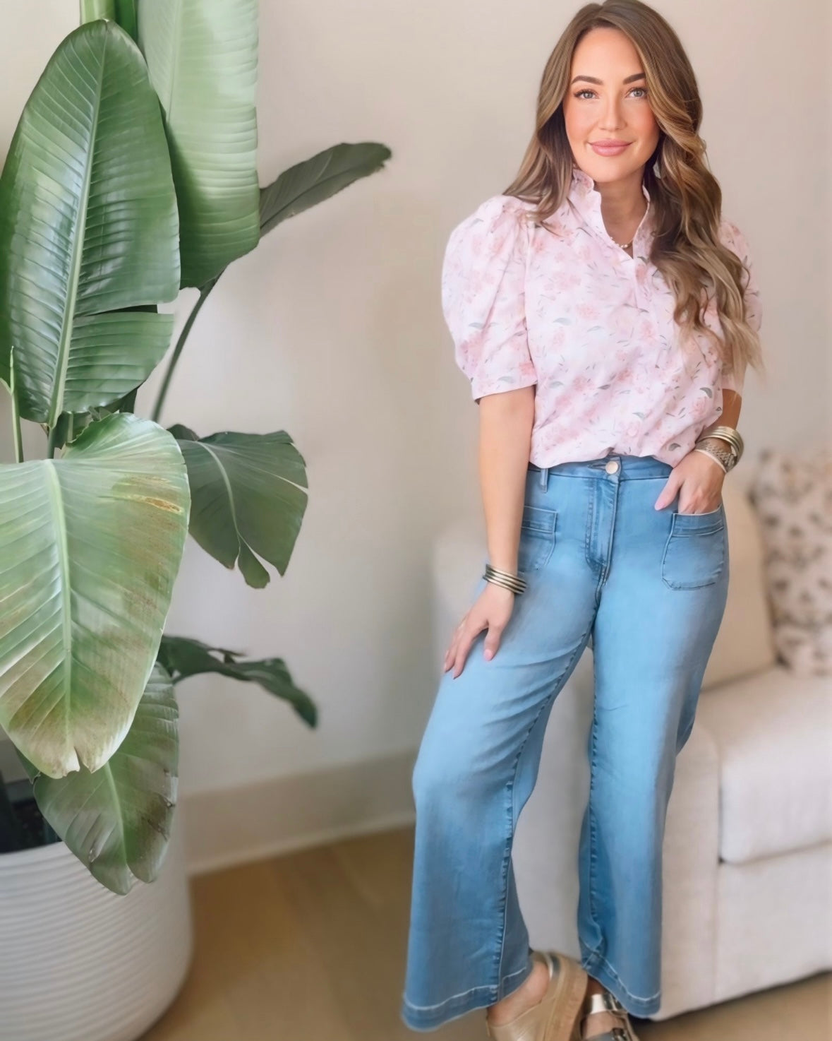 KUT- Meg High Rise Front Pocket Wide Leg- Totally