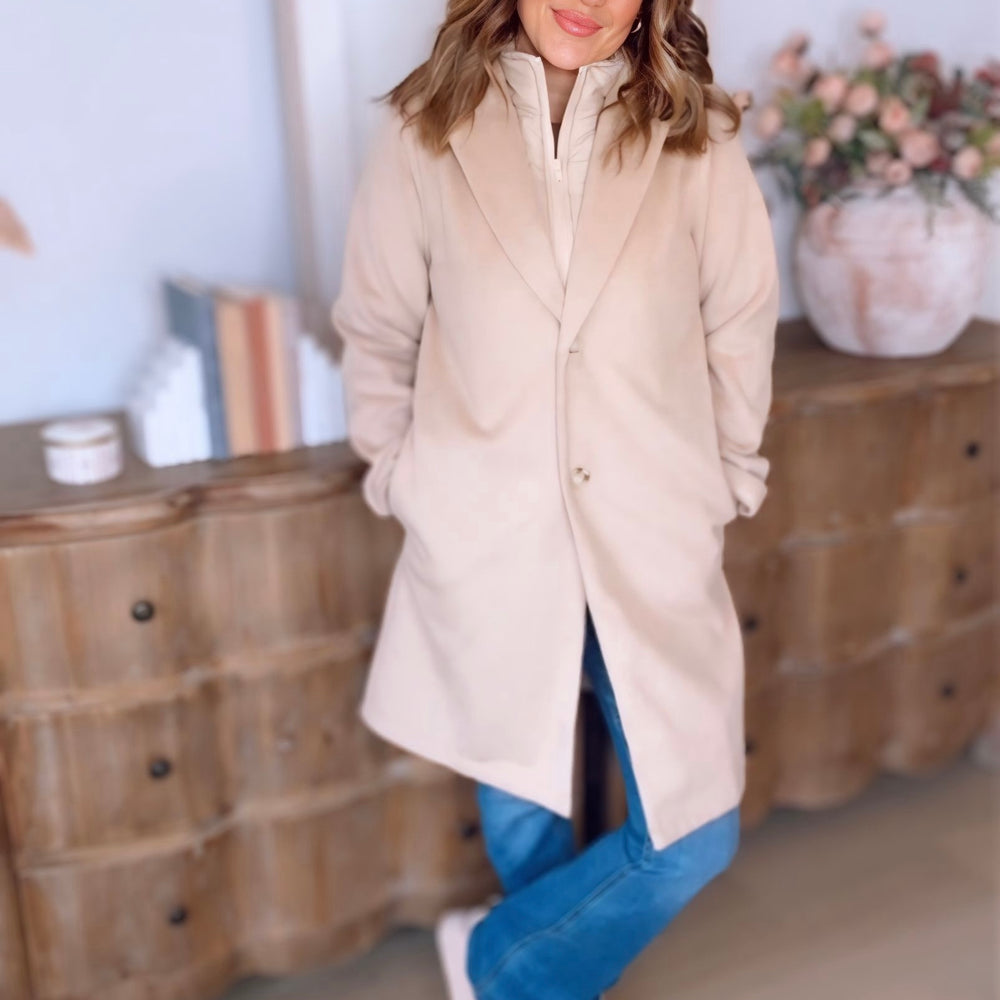 Brodie Contrast Padded Coat