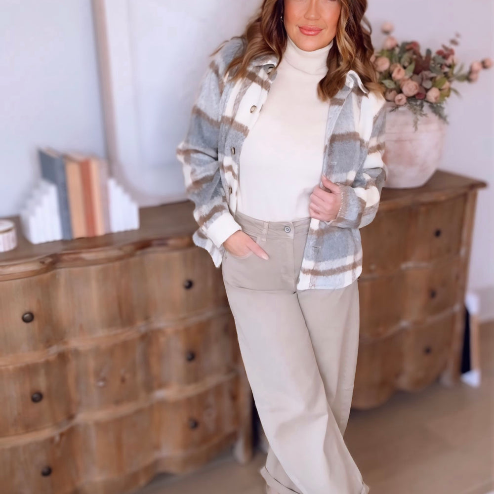 
                      
                        Lola Plaid Button Down Shacket
                      
                    