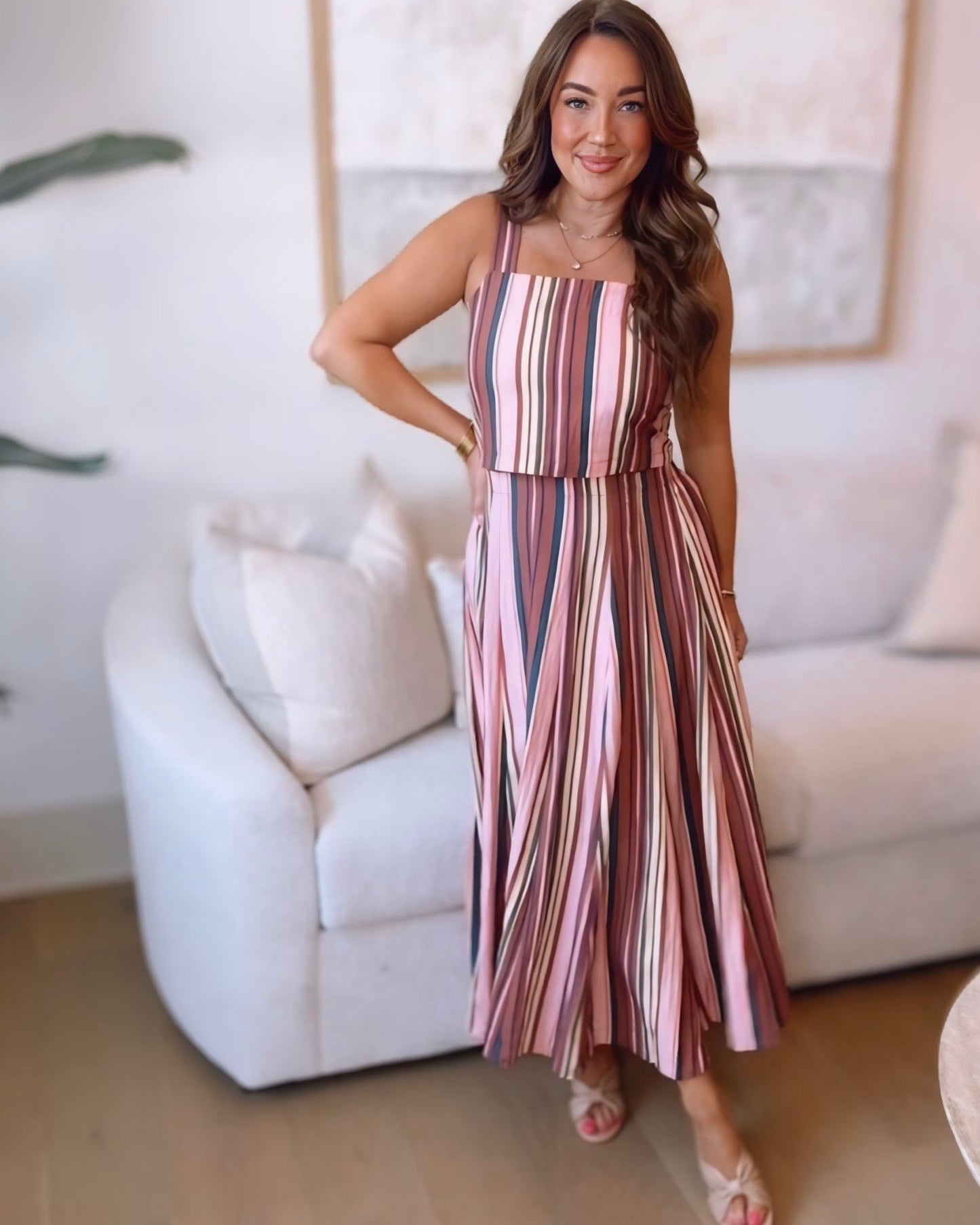 Lola Striped Skirt Set