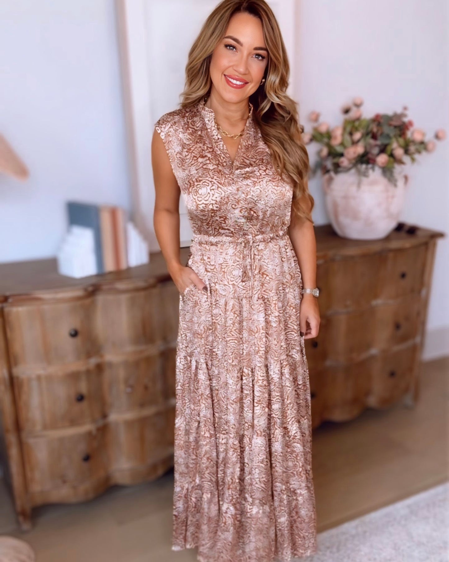 Autumn Sunsets Maxi Dress