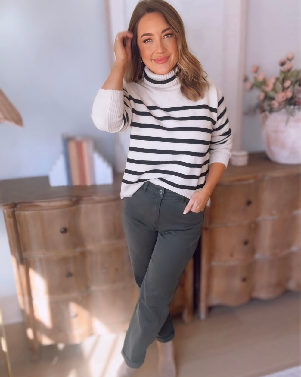 Parley Striped Turtleneck Sweater