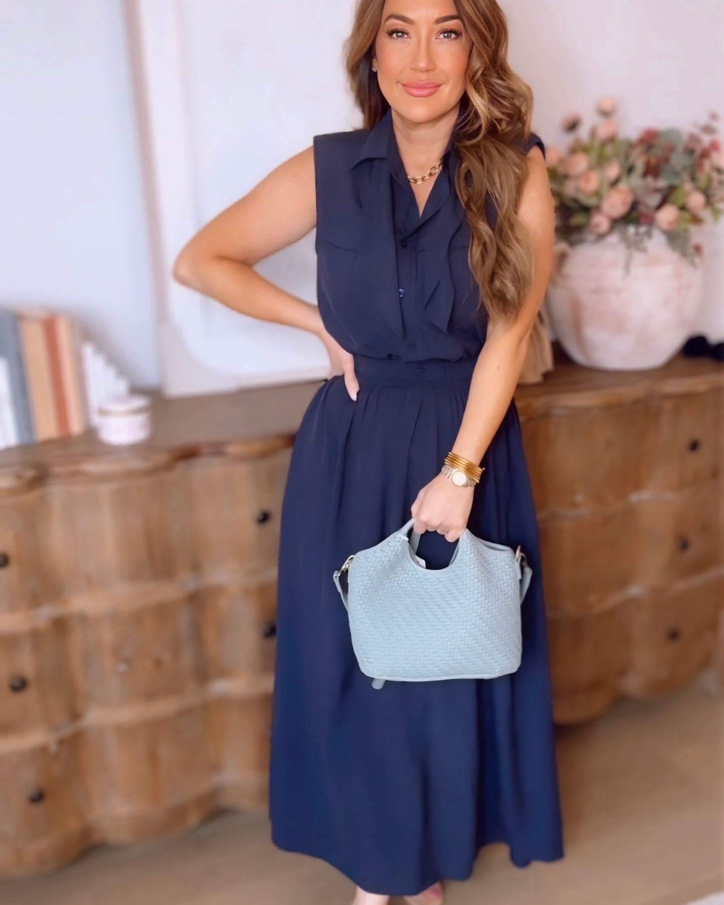 Anika Woven Tote Bag